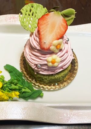 苺と桜のモンブラン♡-レシピのメイン写真