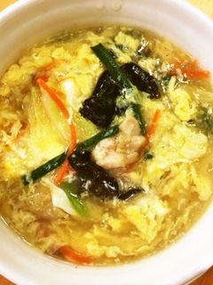 具沢山の中華卵スープ-レシピのメイン写真
