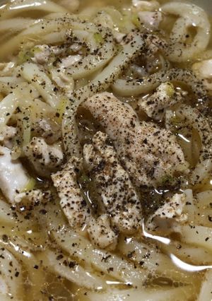 『小鍋でそのまま』鳥ネギの塩うどん-レシピのメイン写真
