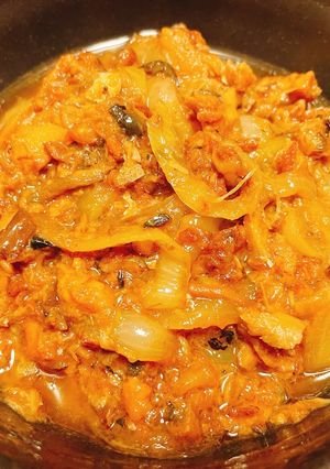 すぐ出来！ご飯が進むサバ缶と玉ねぎの煮物-レシピのメイン写真