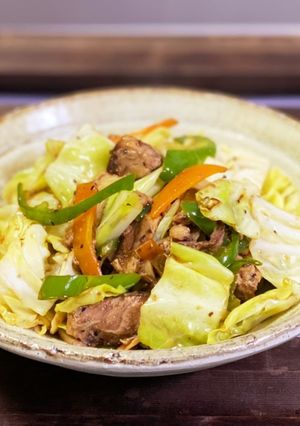 サバと野菜のオイスターソース炒め-レシピのメイン写真