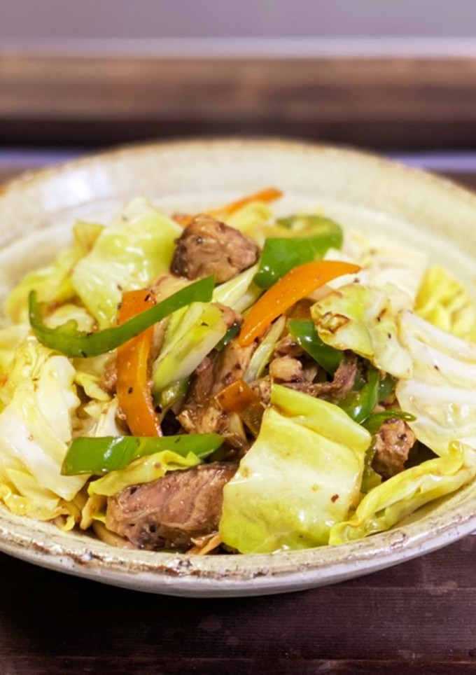 サバと野菜のオイスターソース炒め-レシピのメイン写真