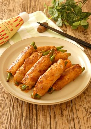 肉巻きいんげんのハリッサ炒め-レシピのメイン写真