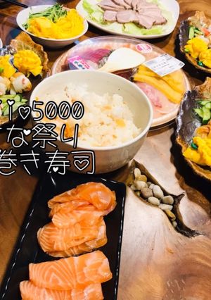 ひな祭り パーティ料理 お祝い 手巻寿司-レシピのメイン写真