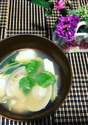 蛤のお吸い物-レシピのメイン写真