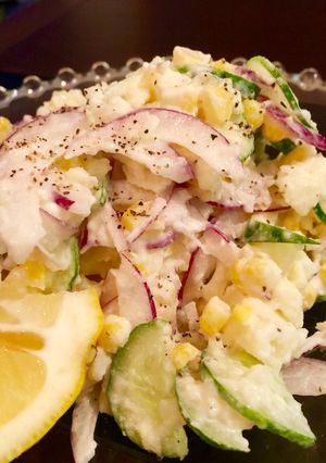 サワークリームでポテトサラダ(大人味)-レシピのメイン写真