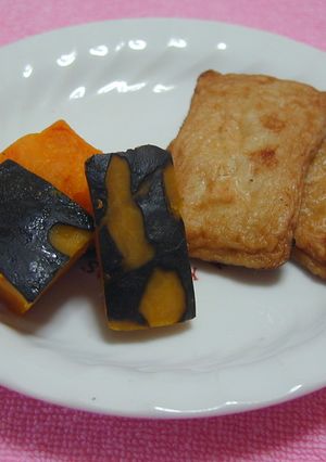 さつま揚げの焼いたんとかぼちゃの炊いたん-レシピのメイン写真