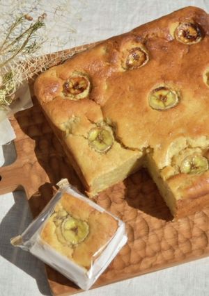 混ぜるだけ簡単しっとりバナナケーキ-レシピのメイン写真