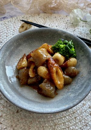 こんにゃくとちくわのピリ辛炒め-レシピのメイン写真