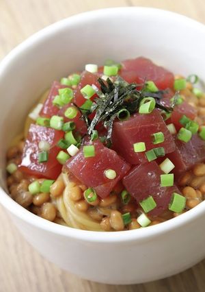 まぐろと納豆のにんにく醤油まぜそば-レシピのメイン写真