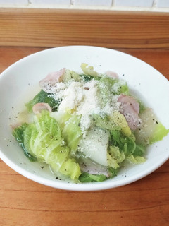 無限!簡単!白菜とベーコンのコンソメ煮-レシピのメイン写真