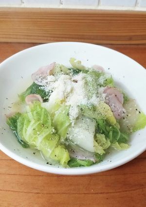 無限！簡単！白菜とベーコンのコンソメ煮-レシピのメイン写真