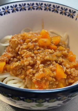 圧力鍋で子供に優しいミートソースパスタ-レシピのメイン写真