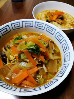 インスタント野菜たっぷり味噌ラーメン-レシピのメイン写真