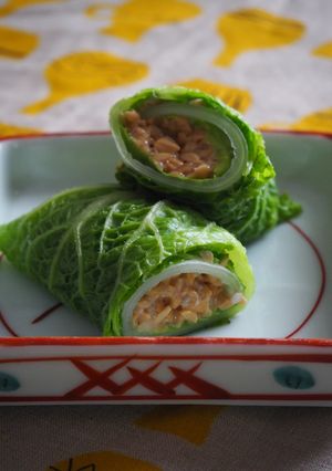 納豆ロール-レシピのメイン写真
