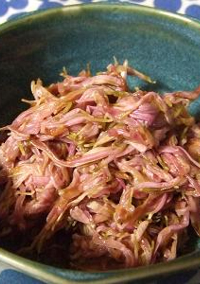 食用菊　かきのもとの辛し和え-レシピのメイン写真