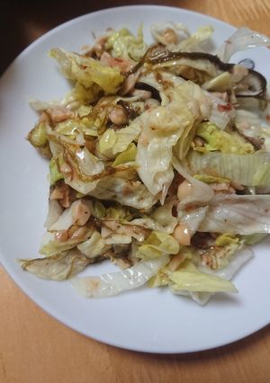 納豆もずくレタス-レシピのメイン写真