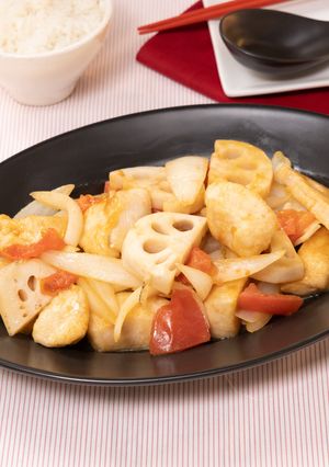 サッパリ！鶏肉と彩り野菜の甘酢炒め-レシピのメイン写真