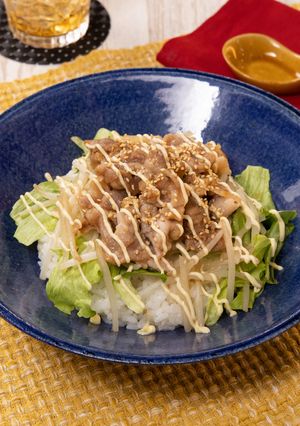 包丁・フライパンいらず！照りマヨ豚丼-レシピのメイン写真