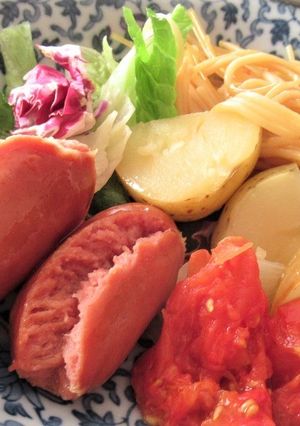 炊飯器パスタ、ジャガイモ入りに-レシピのメイン写真