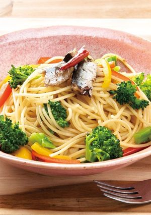 オイルサーディンとブロッコリーのパスタ-レシピのメイン写真