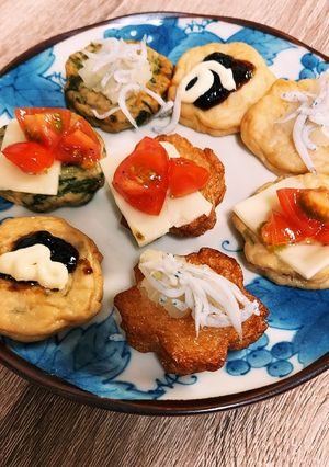 さつま揚げカナッペ-レシピのメイン写真