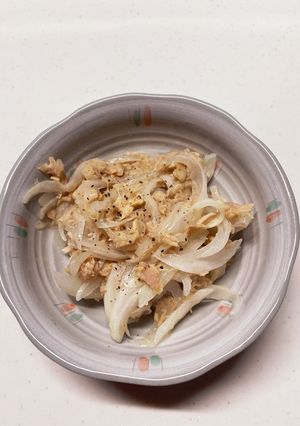 新玉ねぎとシーチキンのレンジ蒸し-レシピのメイン写真