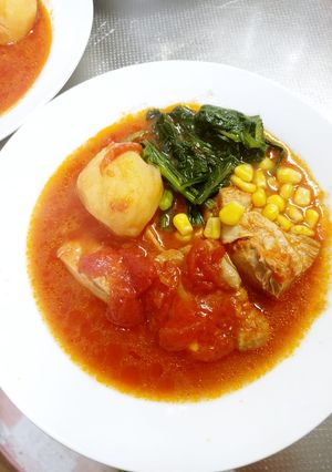 鶏肉とトマトの煮込み（圧力鍋使用）-レシピのメイン写真