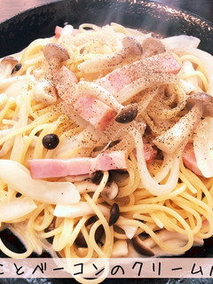きのことベーコンのクリームパスタ-レシピのメイン写真