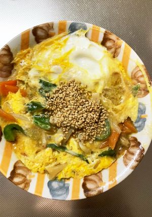 レンジカレールーでカレーマヨ炒味豚平焼風-レシピのメイン写真