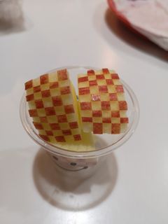 リンゴ飾り切り 市松模様-レシピのメイン写真
