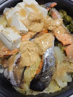 鮭と野菜の味噌マヨ蒸し-レシピのメイン写真