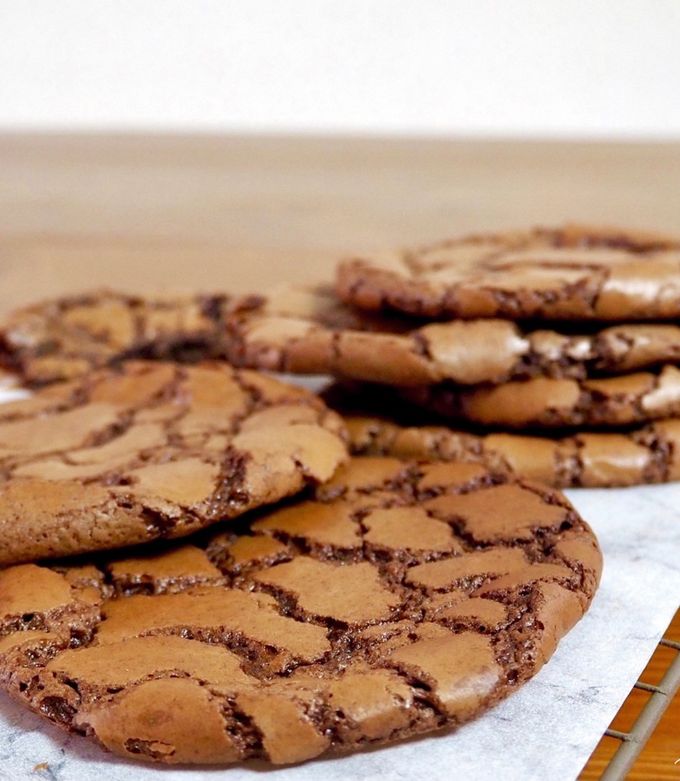 ひび割れ濃厚チョコのブラウニークッキー♩-レシピのメイン写真