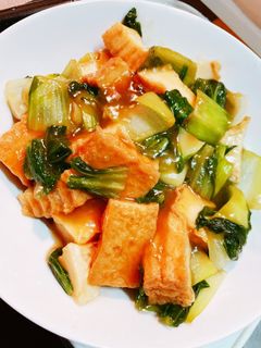 チンゲン菜と厚揚げの炒め煮-レシピのメイン写真