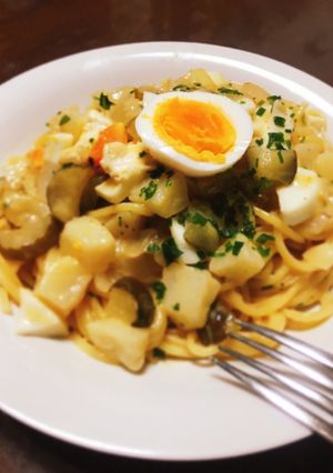 甘酒クリームパスタ-レシピのメイン写真