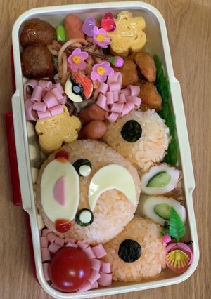 ヒメグマ弁当 ポケモン弁当 キャラ弁-レシピのメイン写真
