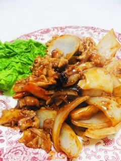 豚こまと玉ねぎの花椒みそ炒め-レシピのメイン写真