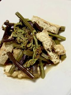 わらびと油揚げの煮物-レシピのメイン写真