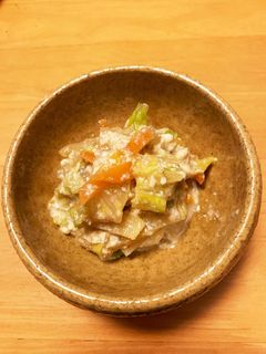 簡単!白菜とにんじんの白和え-レシピのメイン写真