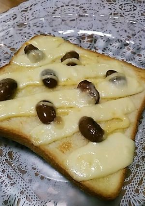 金時豆の醤油チーズトースト-レシピのメイン写真