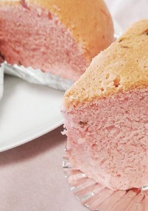 桜あん・シフォンケーキ（炊飯器）-レシピのメイン写真