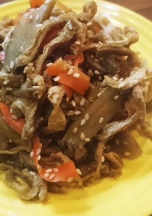 新ごぼうと油揚げの炊きあげ～春の常備菜～-レシピのメイン写真