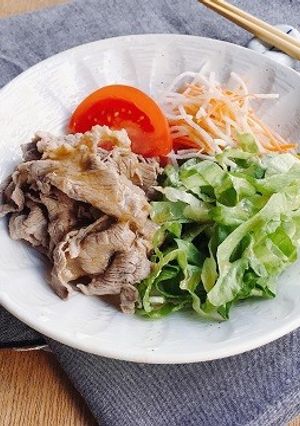 【こじゃんと生姜ぽんず】牛しゃぶサラダ-レシピのメイン写真