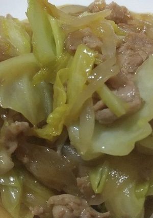 新キャベツと新玉ねぎのにんにく炒め-レシピのメイン写真