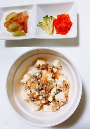 麻婆豆腐　麻婆丼　離乳食中期 献立-レシピのメイン写真