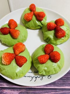 抹茶いちごライスペーパー大福-レシピのメイン写真