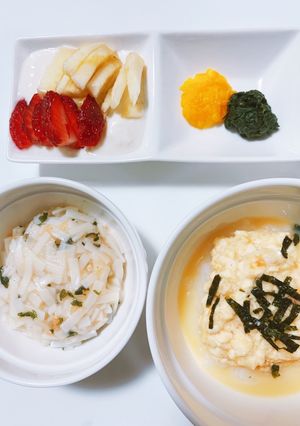 離乳食中期　親子丼定食-レシピのメイン写真