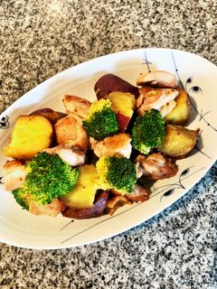 温野菜と鶏肉のカラフルホットサラダ-レシピのメイン写真