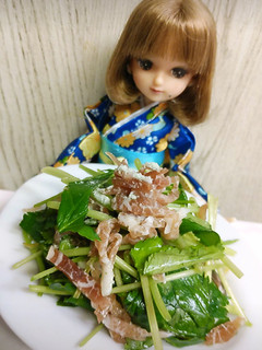 リカちゃん♡生ハム三つ葉甘酢和え塩わさび-レシピのメイン写真