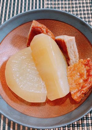 ☆圧力鍋で簡単！大根とさつま揚げの煮物☆-レシピのメイン写真